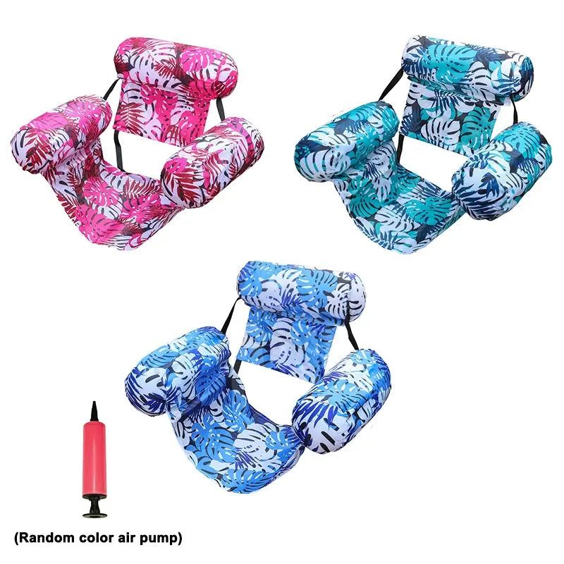 3 Pack-Inflatable Pool Hammock Lounge Chair