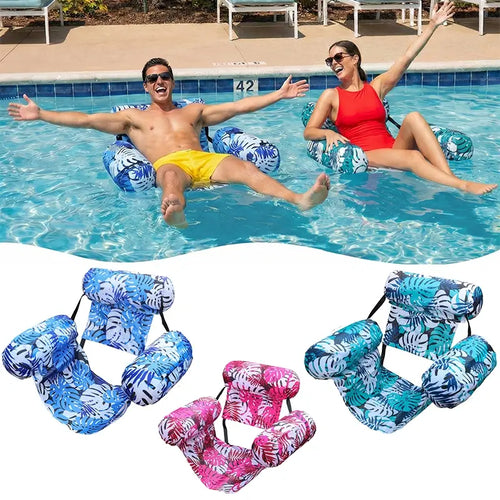 3 Pack-Inflatable Pool Hammock Lounge Chair