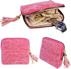 Travel Jewelry Bag Organizer with Tassel Zipper