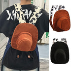 Cowboy Hat Backpack，Cosplay Toy Costume Backpacks with Adjustable Length Shoulder Strap,Bag for Birthday Party Gift(Brown)