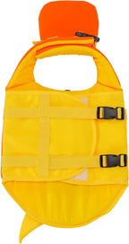 Shark Dog Life Jacket with Neck Support – Keep Your Dog Safe & Comfortable While Swimming, High Buoyancy Float Vest with Rescue Handle