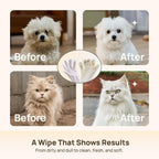 Pet Cleaning Gloves for Dogs & Cats – No-Rinse Grooming Wipes for Easy Fur & Paw Cleaning