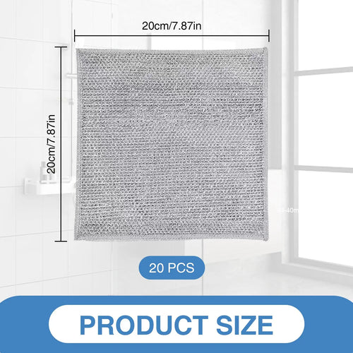 20-Count Reusable Non-Scratch Wire Dishcloths