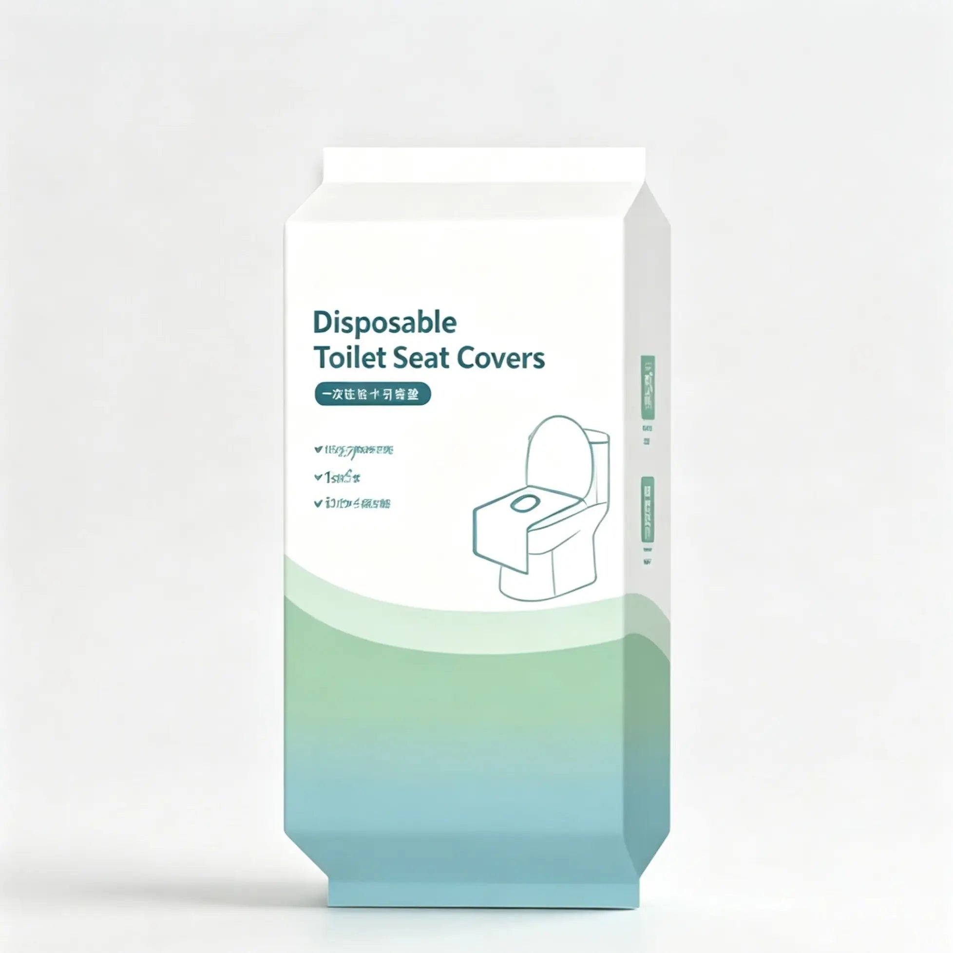 Disposable Waterproof Toilet Seat Covers, 16 x 24 in