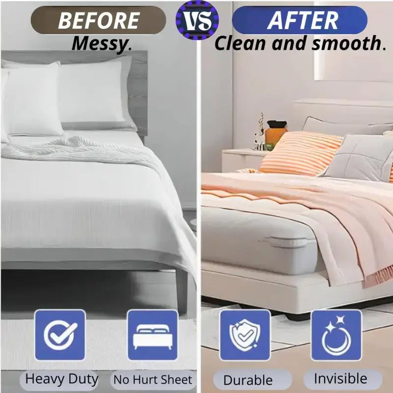 4-Piece Bed Sheet Holder Strips for Mattresses